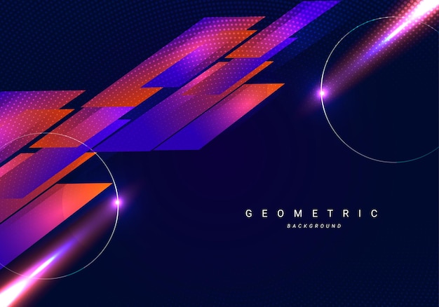 Diseño de fondo con estilo moderno geométrico abstracto