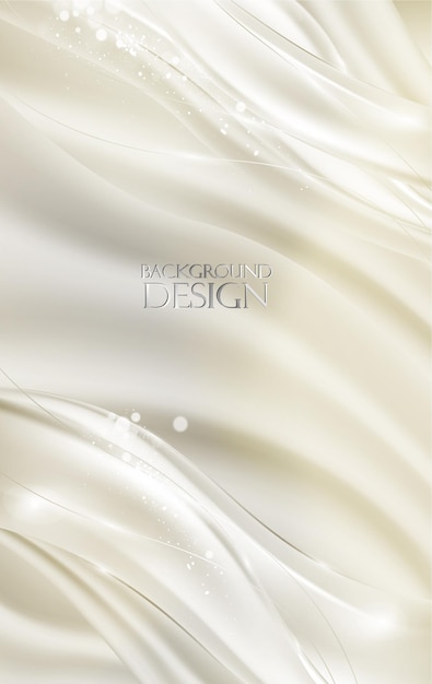 Diseño de fondo de estilo de onda de lujo vectorial