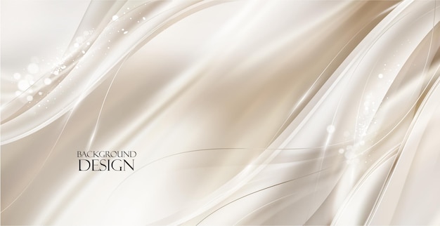 Diseño de fondo de estilo de onda de lujo vectorial