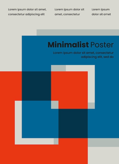 Diseño de fondo de estilo póster minimalista