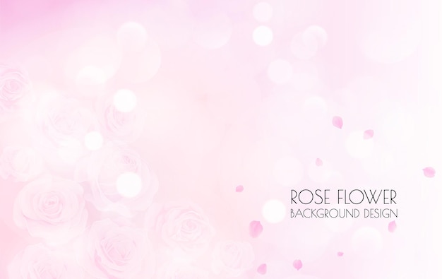 Diseño de fondo de estilo rosas rosas