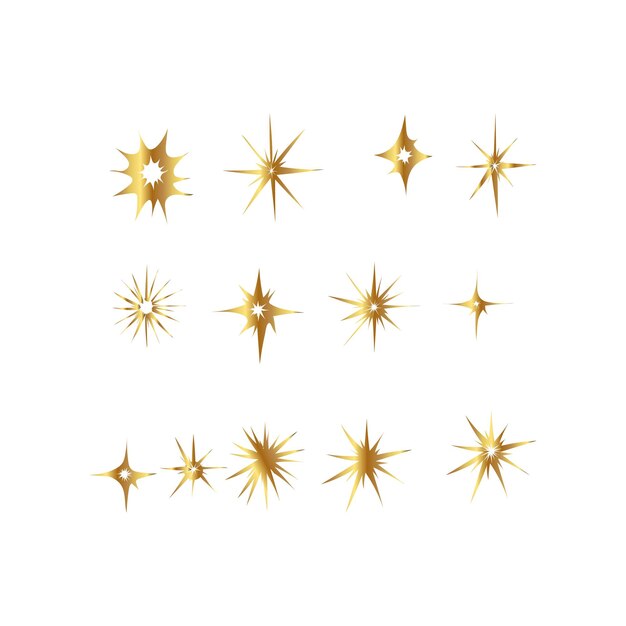 diseño de fondo de estrella dorada vectorial libre