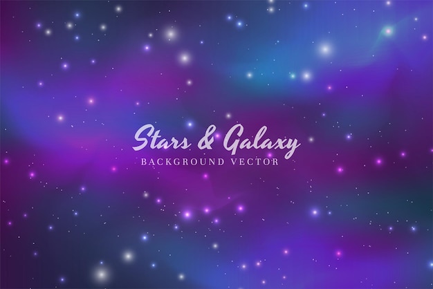 Diseño de fondo estrellado galaxia