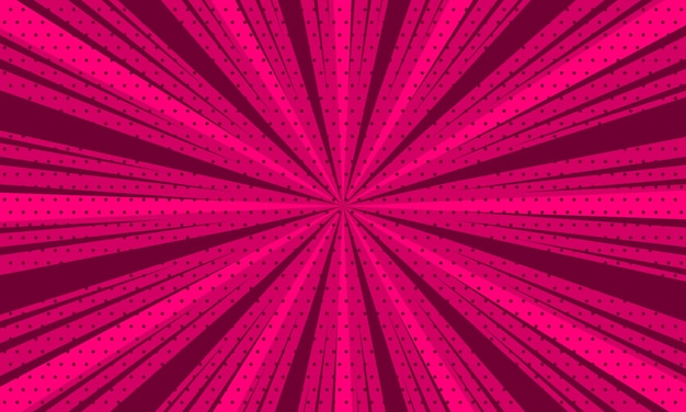 Diseño de fondo de explosión rosa cómica