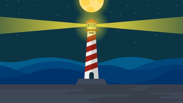 Diseño de fondo de faro EPS 10 Vector libre
