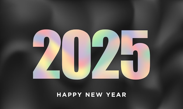 Diseño de fondo de feliz año nuevo 2025