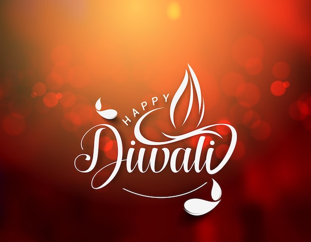 Diseño de fondo feliz Diwali. Ilustración vectorial abstracta.