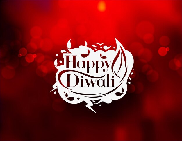 Diseño de fondo feliz Diwali. Ilustración vectorial abstracta.