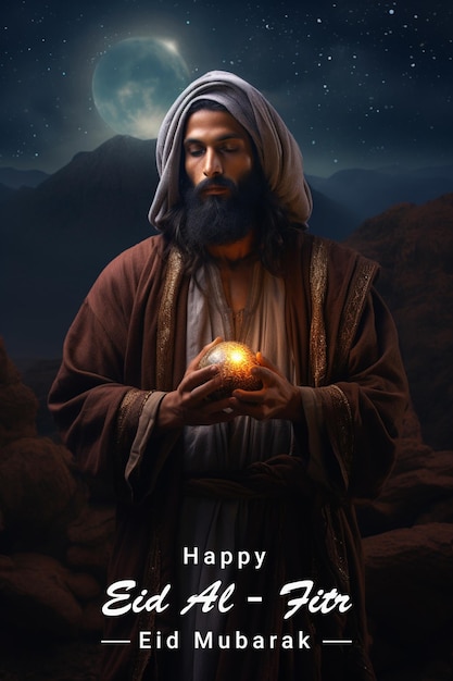 Diseño de fondo feliz eid alfitr mubarak