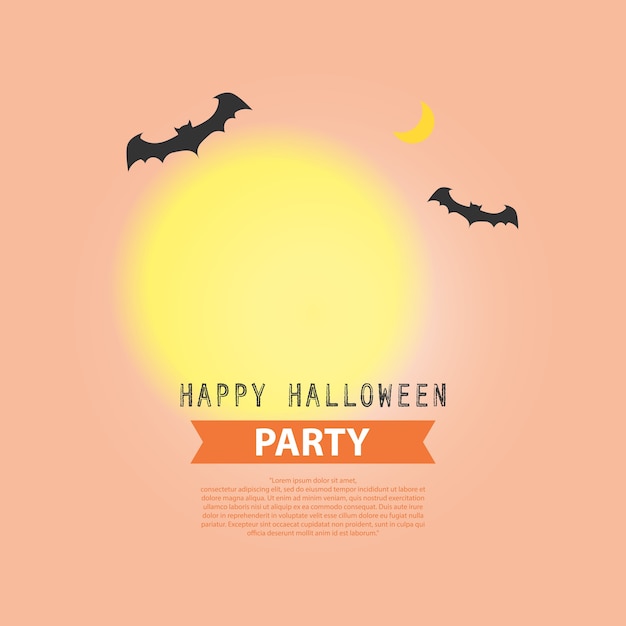 Diseño de fondo feliz fiesta de halloween