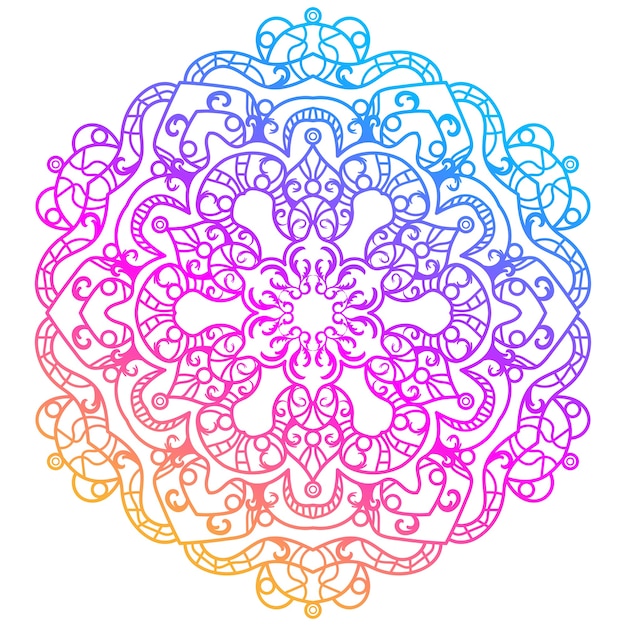 Diseño de fondo de flor o adorno de mandala