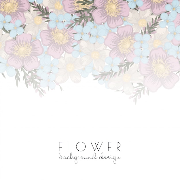 Diseño de fondo de flor
