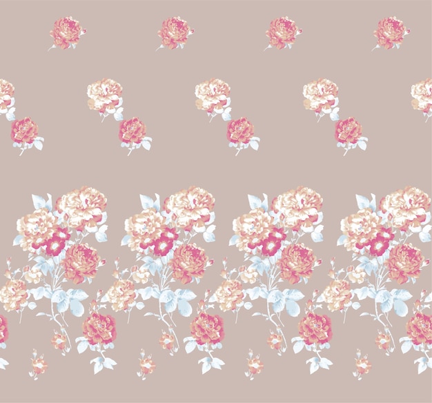 Un diseño de fondo floral con una flor rosa.