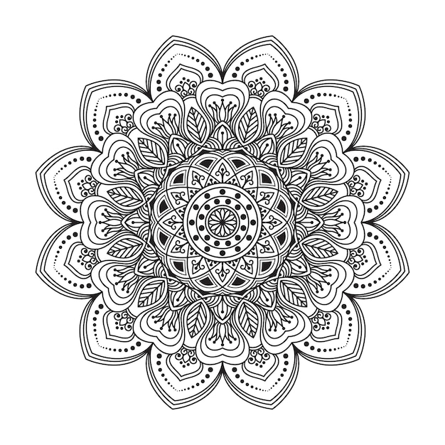 Diseño de fondo floral Mandala
