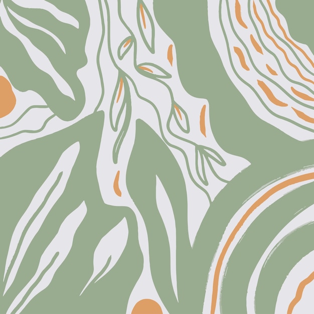 diseño de fondo floral de moda mínimo abstracto
