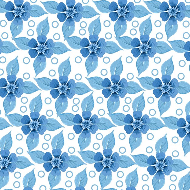 Diseño de fondo floral de patrones sin fisuras.