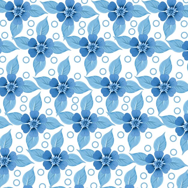 Diseño de fondo floral de patrones sin fisuras.