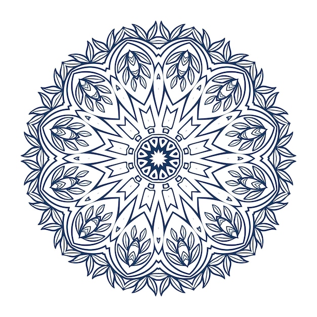 Diseño de fondo floral, Vector mandala indio