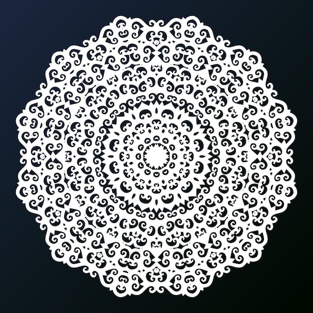 Diseño de fondo floral, Vector mandala indio