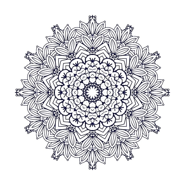 Diseño de fondo floral, Vector mandala indio