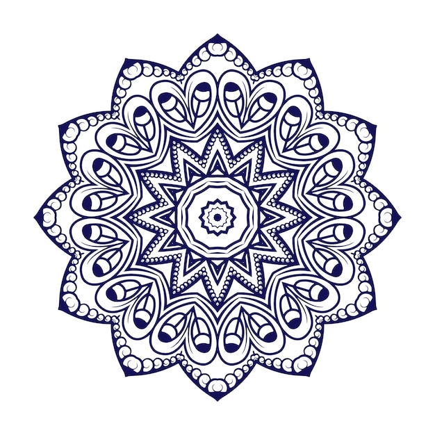 Diseño de fondo floral, Vector mandala indio