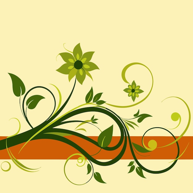 Diseño de fondo floral vectorial 44