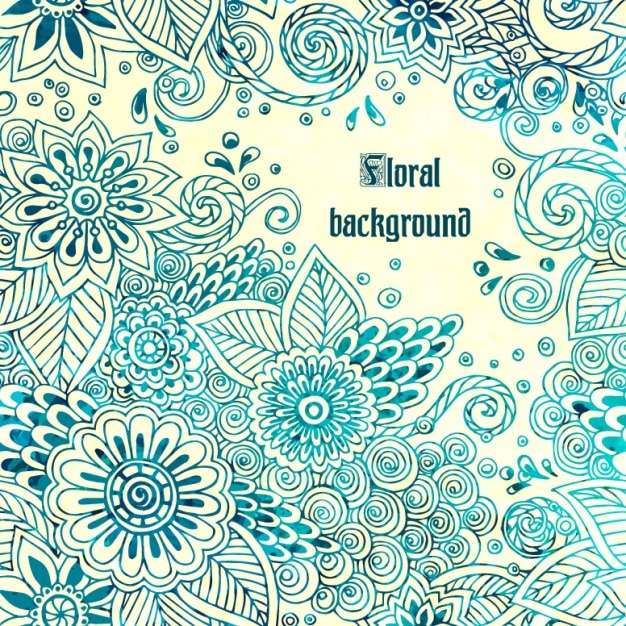 Diseño de fondo floral