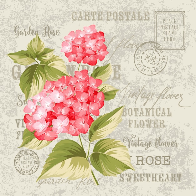 Diseño de fondo floral