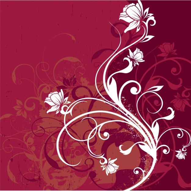 Diseño de fondo floral