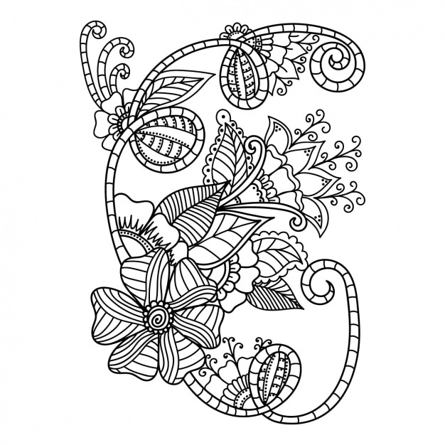 Diseño de fondo floral