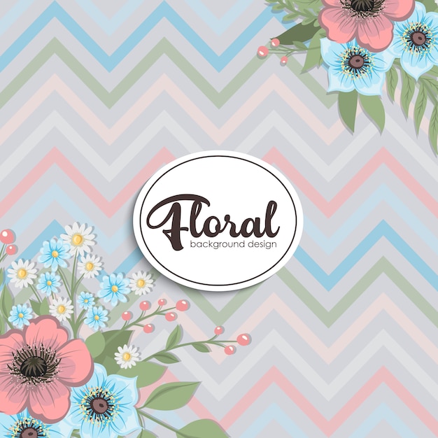 Diseño de fondo floral