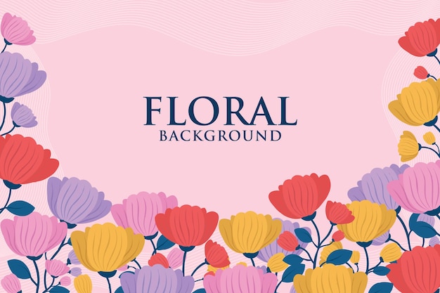 Diseño de fondo floral