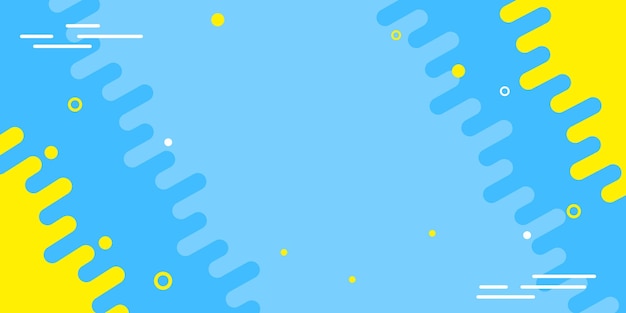 diseño de fondo fluido azul y amarillo
