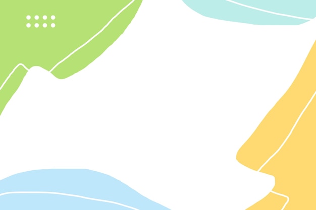 Diseño de fondo de forma de fluido orgánico abstracto plano para diseño de banner