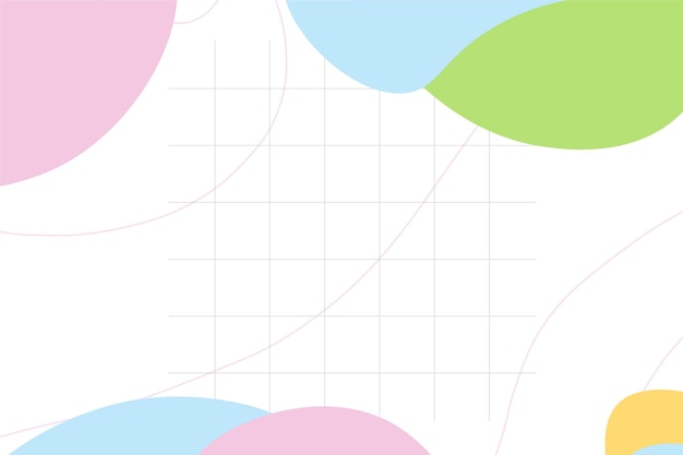 Diseño de fondo de forma de fluido orgánico abstracto plano para diseño de banner