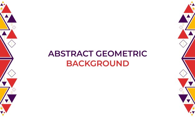 Diseño de fondo de forma geométrica triángulo colorido