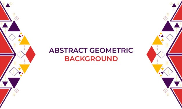 Diseño de fondo de forma geométrica triángulo colorido