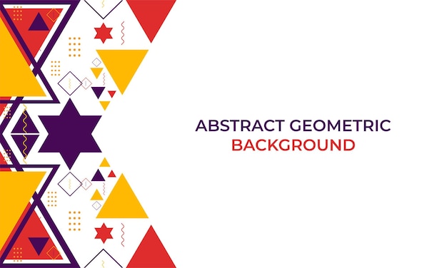 Diseño de fondo de forma geométrica triángulo colorido