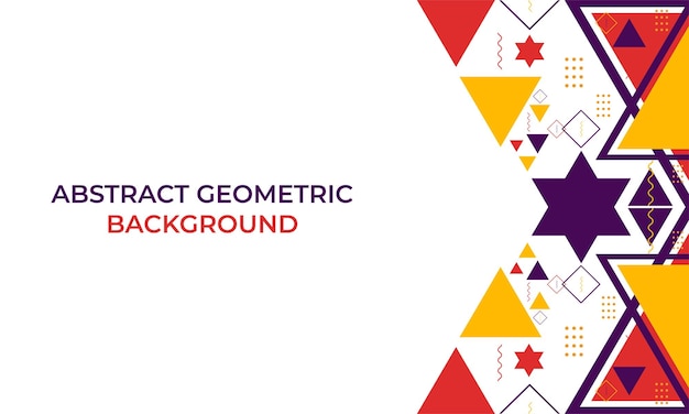 Diseño de fondo de forma geométrica triángulo colorido