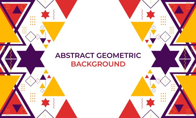 Diseño de fondo de forma geométrica triángulo colorido