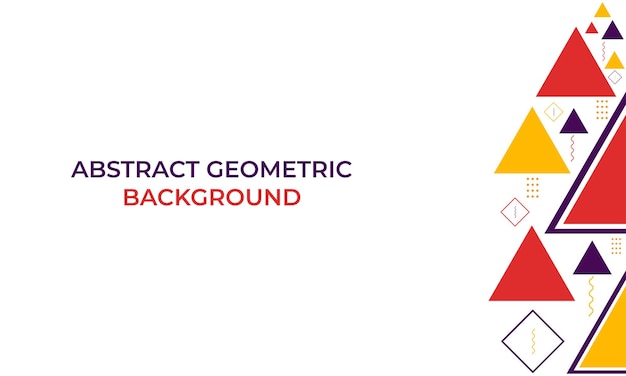 Diseño de fondo de forma geométrica triángulo colorido