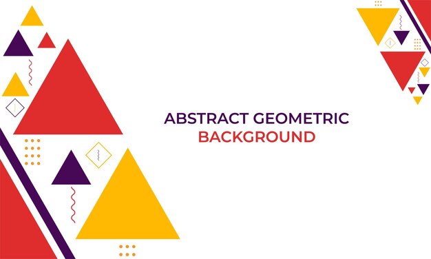 Diseño de fondo de forma geométrica triángulo colorido