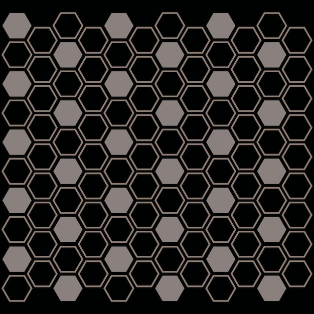 Diseño de fondo de forma hexagonal vectorial