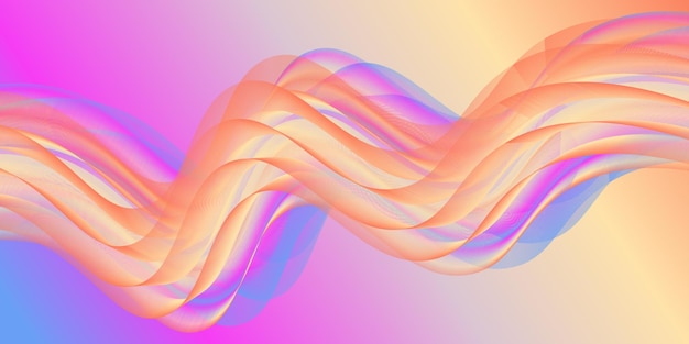 Diseño de fondo de forma de onda de colores modernos y abstractos