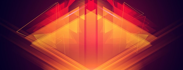 Diseño de fondo de forma de triángulo geométrico fractal abstracto