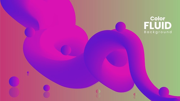 Diseño de fondo de formas de flujo colorido abstracto vectorial