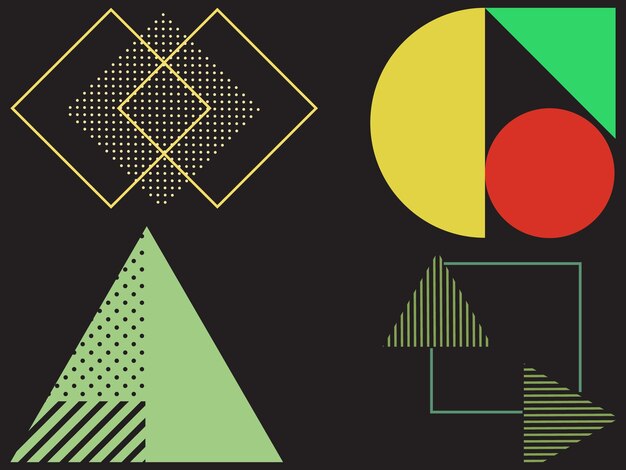 diseño de fondo de formas geométricas
