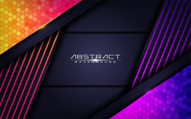 Diseño de fondo futurista colorido moderno. ilustración