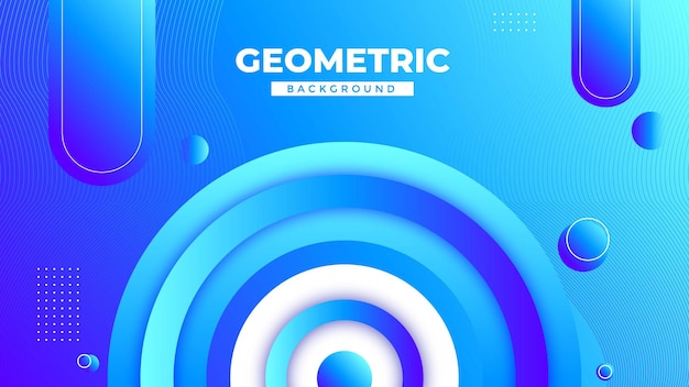 Diseño de fondo geométrico abstracto azul