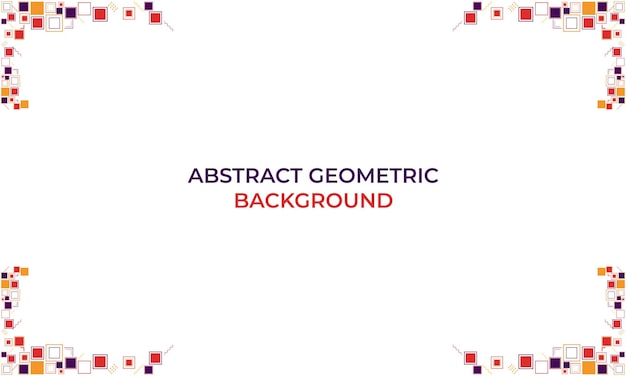Diseño de fondo geométrico abstracto colorido